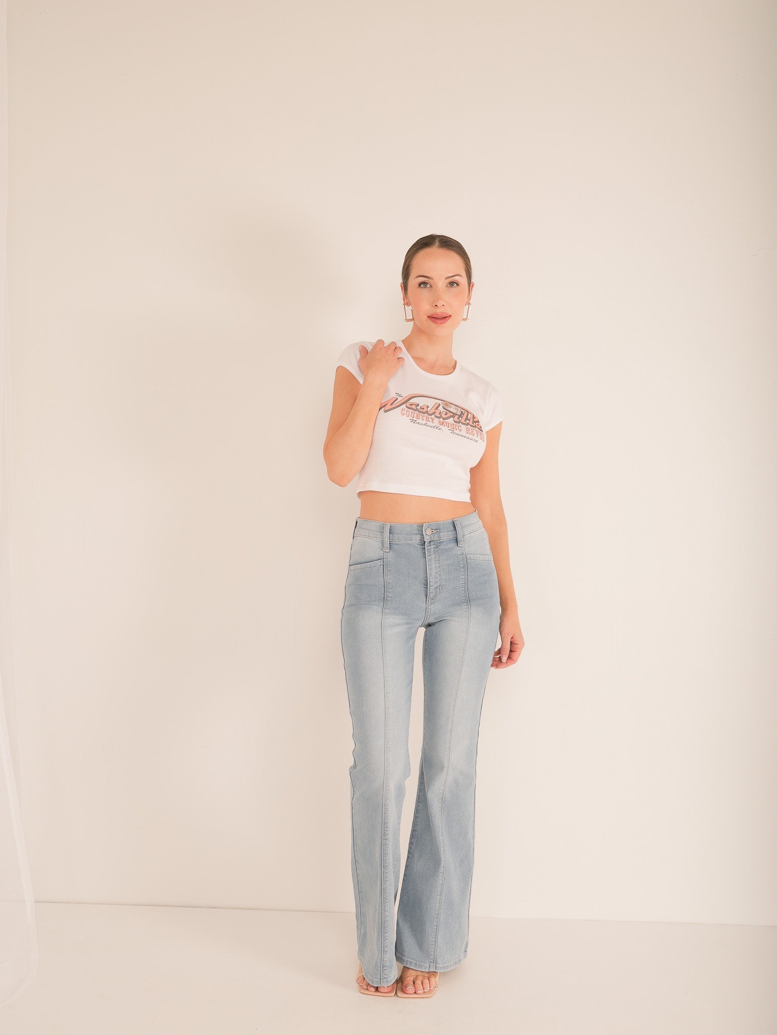 Molly Green - Call Me Maybe Flare Jeans - Denim