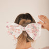Molly Green - Floral Watercolor Hair Bow - Accessories