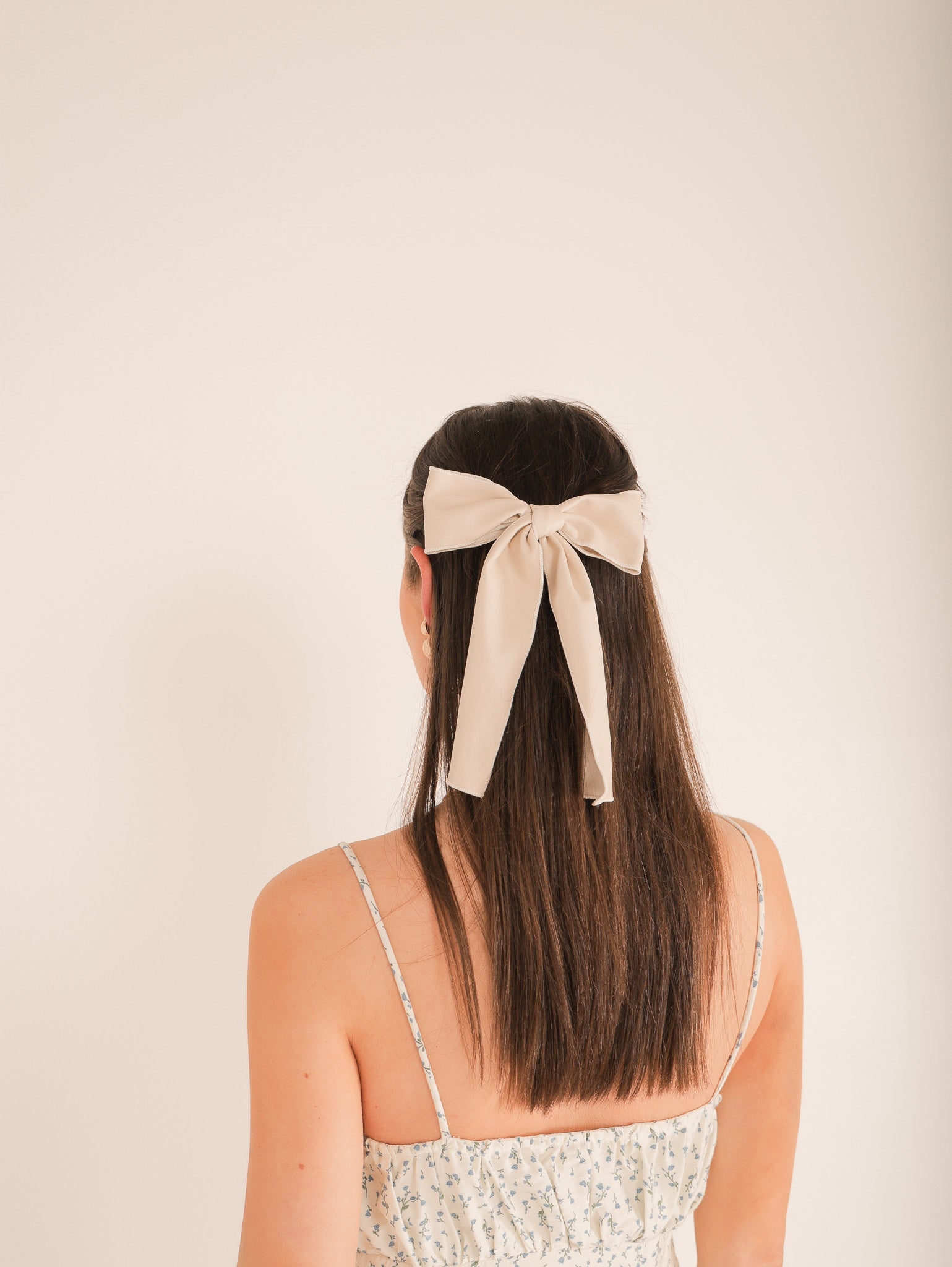 Molly Green - Leather Hair Bow - Accessories