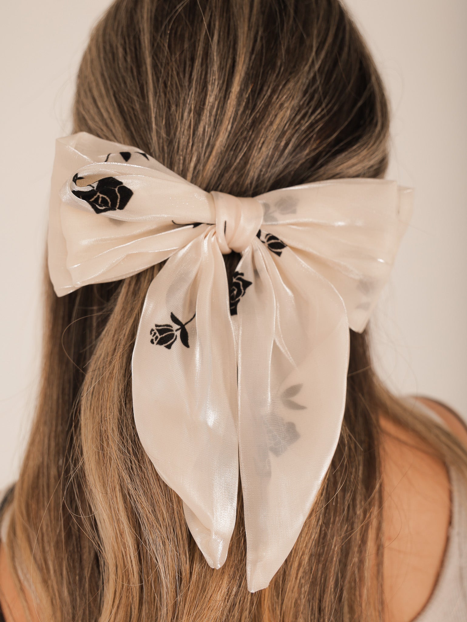 Molly Green - Midnight Bloom Chiffon Hair Bow - Accessories