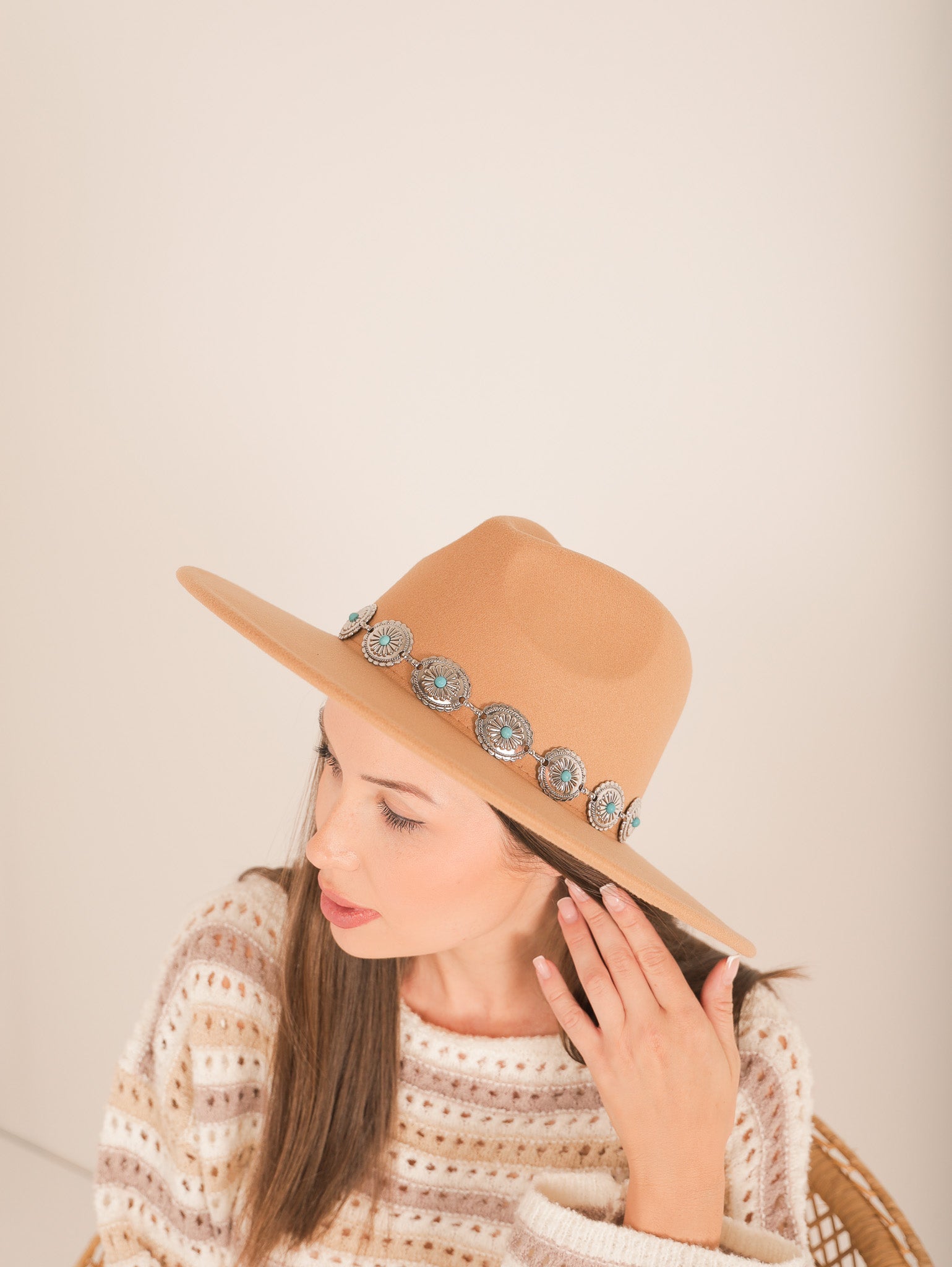 Molly Green - Western Concho Hat - Accessories